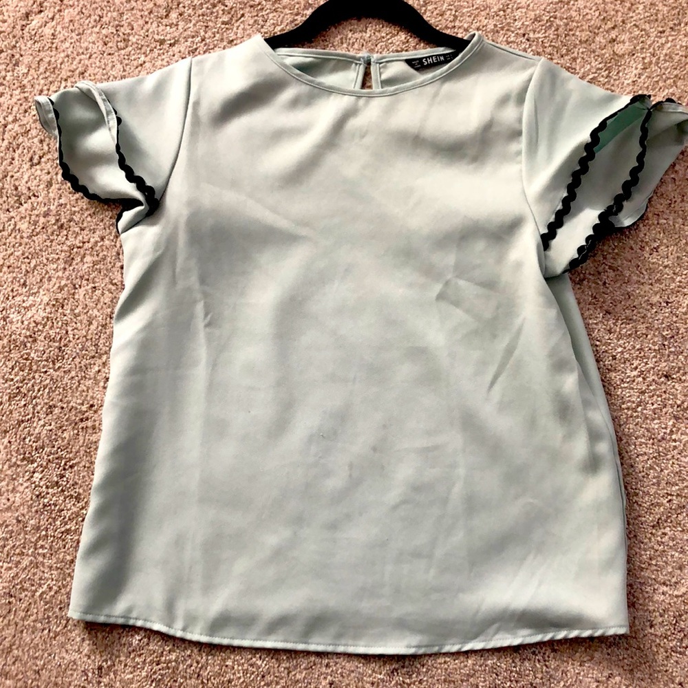 Light blue blouse